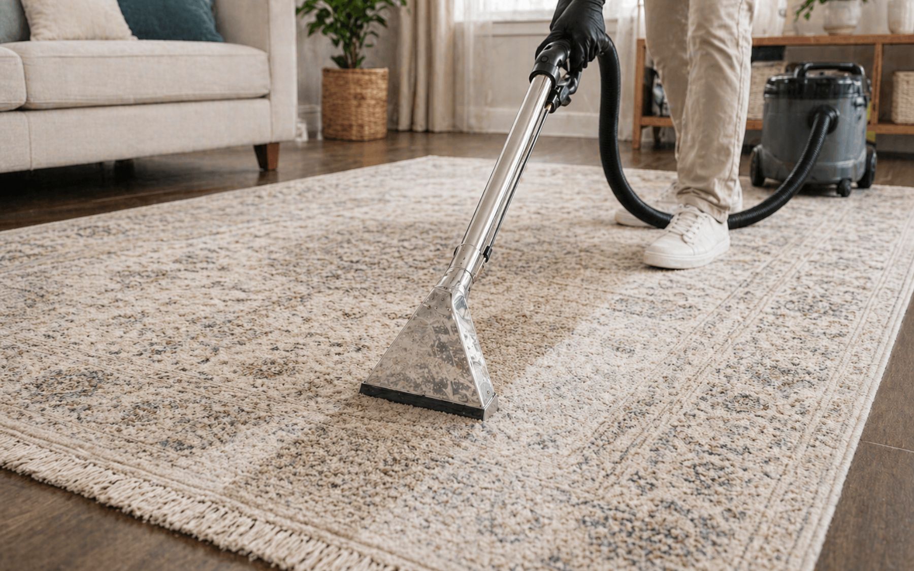 Expert rug cleaning service removing dirt and stains while protecting fabric quality