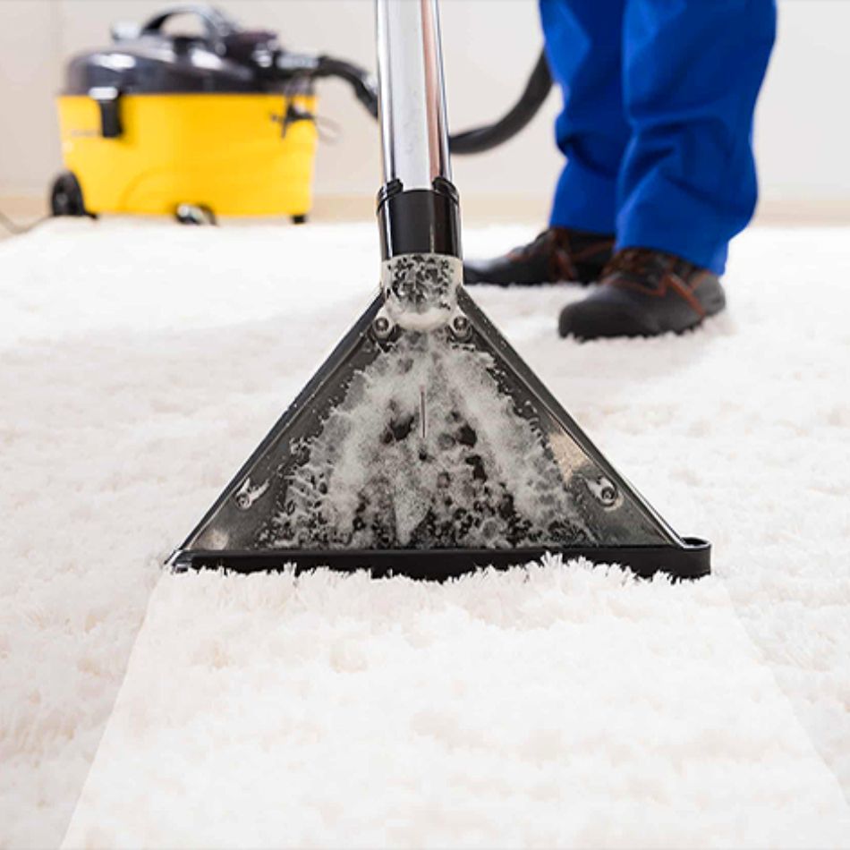Professional steam carpet cleaning in Sydney removing dirt and stains from residential carpet
