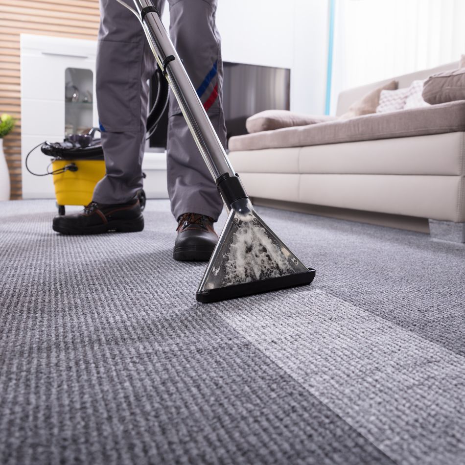 Commercial carpet cleaners maintaining clean and hygienic business spaces